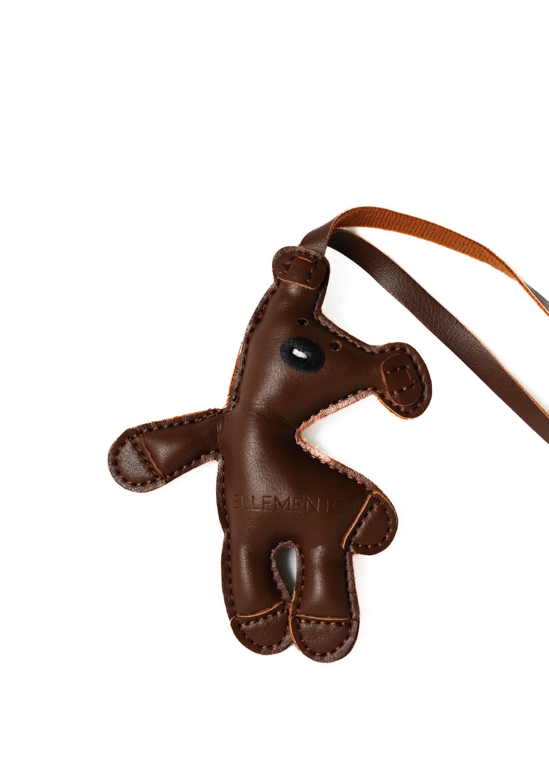 Brownie Bag Charm Hazelnut brown