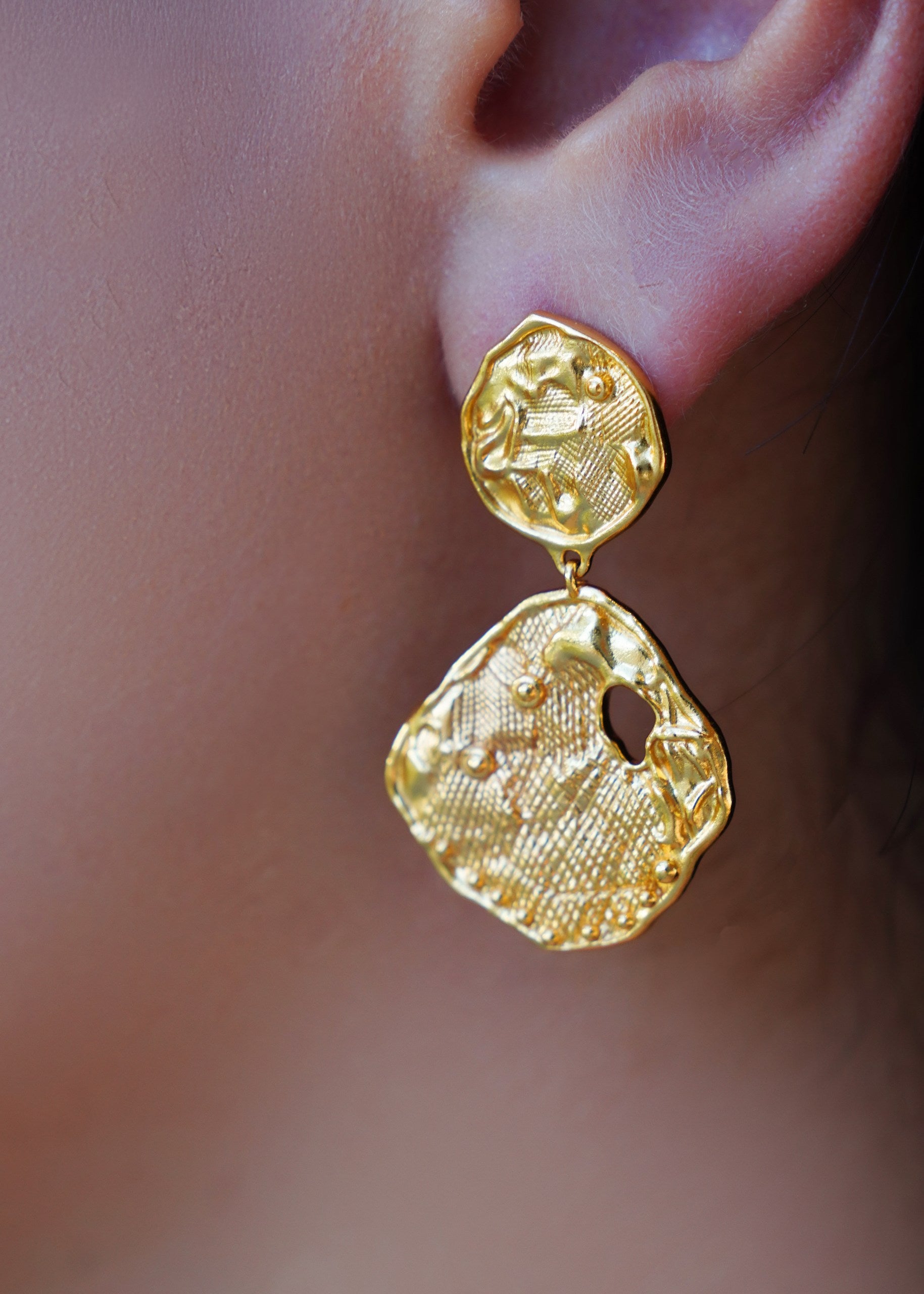 Nina Aurelia 14K gold plated Earrings