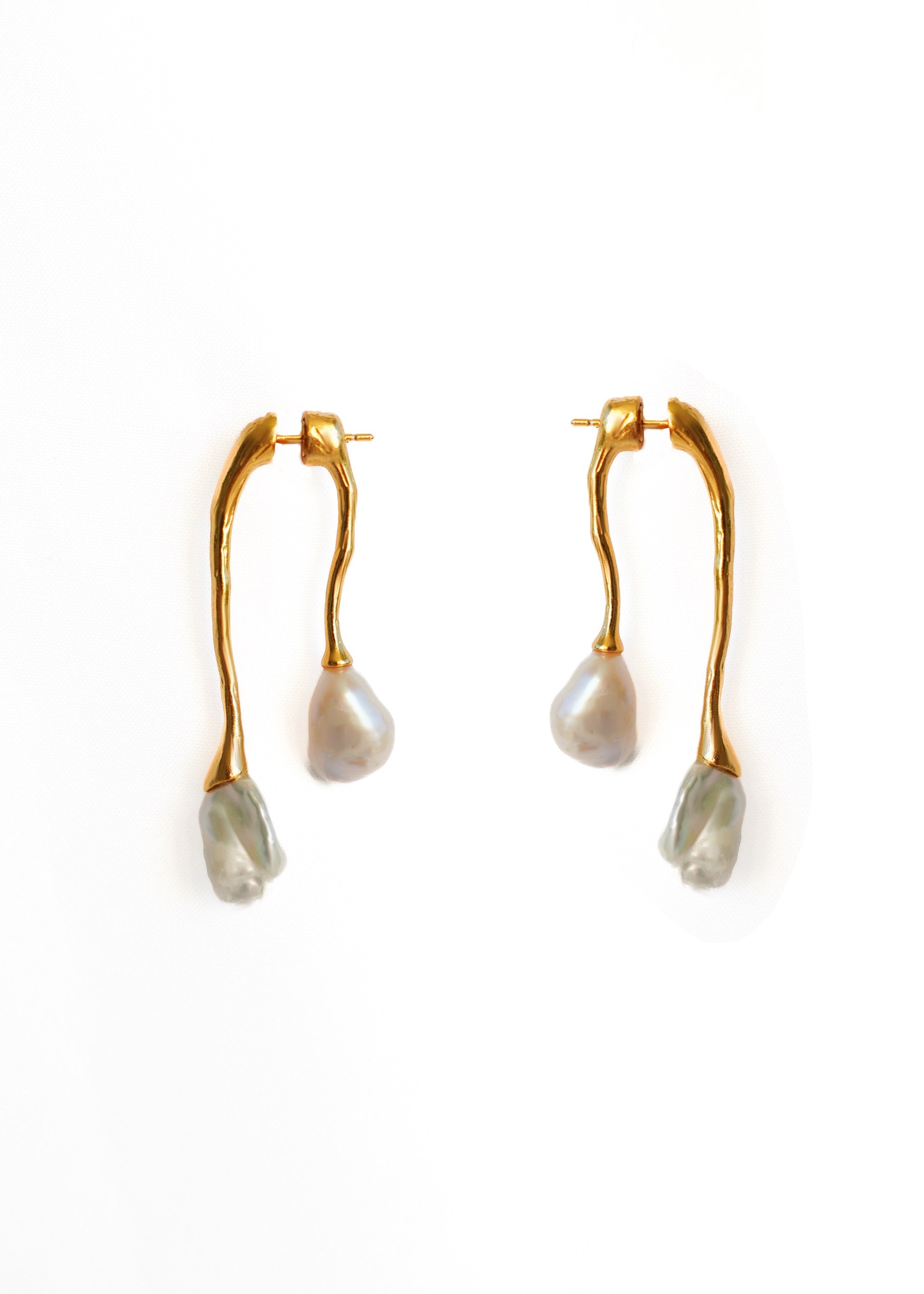 Ava Beam 14K gold plated Earrings