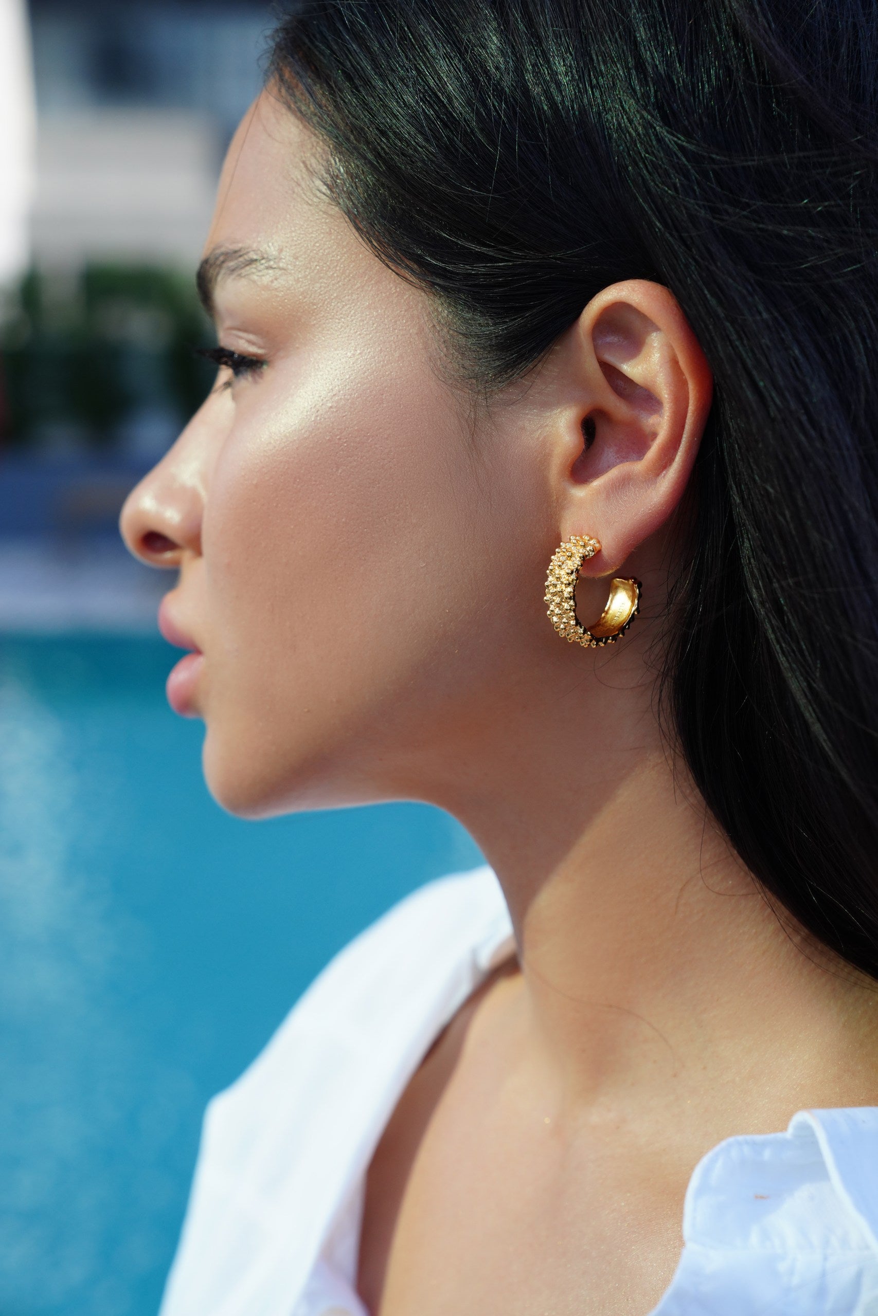 Aspen J Hoops Earrings